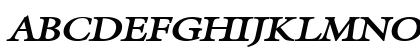 GalantWide BoldItalic Uppercase Preview