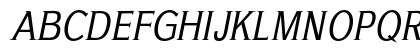AGAJDA Regular Italic Uppercase Preview