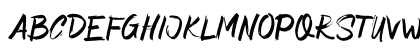 Asimone Brush Regular Uppercase Preview