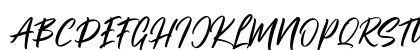 Brushter Regular Uppercase Preview