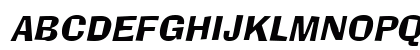 AlorNarrow Italic Uppercase Preview
