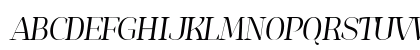Jaymont PERSONAL Light Italic Uppercase Preview