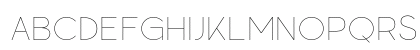 Gatte Modern Thin Regular Uppercase Preview