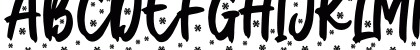 Christmas Present Snow Regular Uppercase Preview