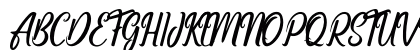 Handmade Calligraphy Regular Uppercase Preview