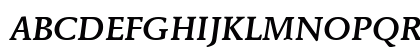 Mendoza Roman ITC Roman Medium Italic Uppercase Preview