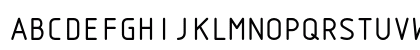 Isonorm Monospaced Uppercase Preview