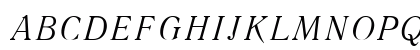 Literaturnaya Italic Preview
