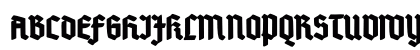 Deutsch-Gotisch Heavy Regular Uppercase Preview