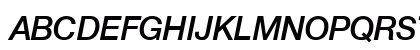 Helvetica-MediumItalic Regular Preview