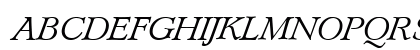 Lynton BQ Light Italic Uppercase Preview