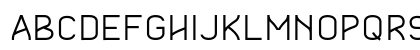 Akute Thin Regular Uppercase Preview