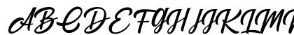 Brightons Regular Uppercase Preview