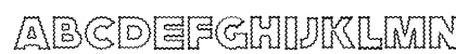 ZagzagCaps Regular Uppercase Preview