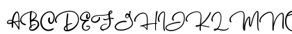 Australove Regular Uppercase Preview