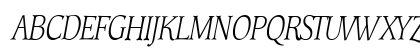 TFHabitatCond Italic Uppercase Preview
