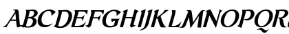 Dilys Bold Italic Uppercase Preview