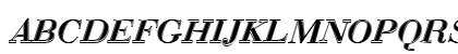 Bauer Bodoni D In1 Regular Uppercase Preview