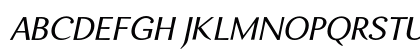 Enzia Italic Uppercase Preview