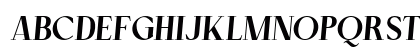 Cellofy Black Ita Italic Uppercase Preview