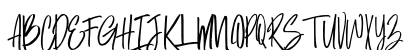 dust in the wood Regular Uppercase Preview