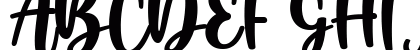 Boendalove Regular Uppercase Preview