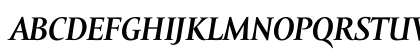 Amor Serif Pro Bold Italic Uppercase Preview