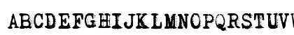 Rough Serif Normal Uppercase Preview