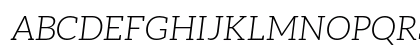 Aleo LightItalic Uppercase Preview