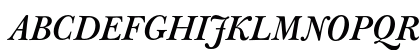 J Baskerville Med Italic Preview
