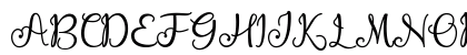 Vellita Regular Uppercase Preview