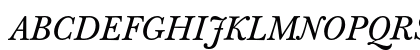 Baskerville Ten OT Italic Uppercase Preview