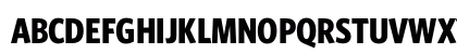WhitneyCondensed Bold Uppercase Preview
