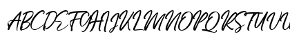 Hiroshima Script Regular Uppercase Preview