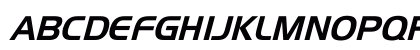 SLO_Handel_Gothic Italic Uppercase Preview