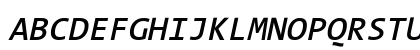 TheSansMono SemiBold Italic Uppercase Preview