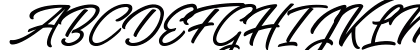 Zabritzkyes Personal Use Regular Uppercase Preview