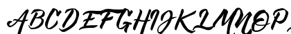 DeHangster Free Demo Regular Uppercase Preview