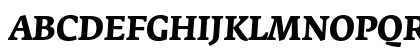 FedraSerifA BoldItalic Uppercase Preview