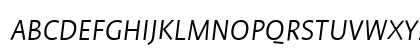 Profile Light Italic Uppercase Preview