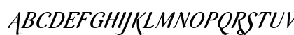 Aurelis ADF Script No2 Std Cond Italic Uppercase Preview