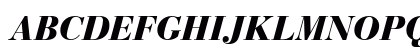 Bauer Bodoni Black Italic Uppercase Preview