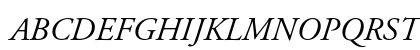 Adobe Garamond Italic Preview