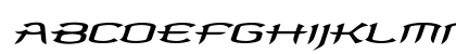AntigenOblique Italic Uppercase Preview