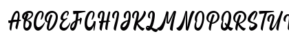 Paradise Script Regular Uppercase Preview