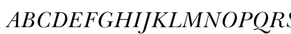 YUBaskervilI Regular Uppercase Preview