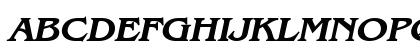 BangleWide BoldItalic Uppercase Preview