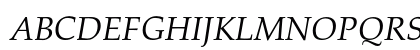 AGPalatialC Italic Uppercase Preview