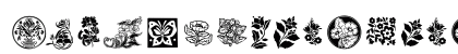 101! Floral Designs 3 Regular Uppercase Preview