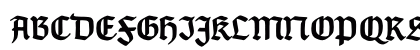 TypographerGotisch B Bold Uppercase Preview